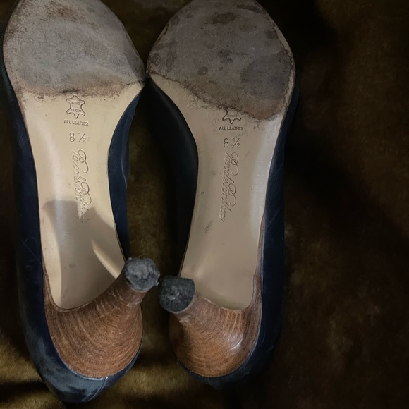 Brooks Brothers Navy Spectator Women's Loafers Pumps - Picture 3 of 7